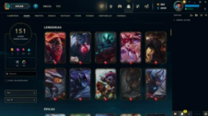 Conta LOL LVL 235 | 125 Campeões| 151 Skins |UNRANKED| 2015 - League of Legends