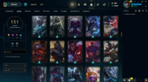 Conta LOL LVL 235 | 125 Campeões| 151 Skins |UNRANKED| 2015 - League of Legends