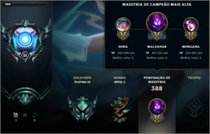 CONTA PLATINA lll LOL - League of Legends