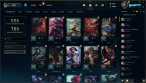 Conta League Of Legends Level 502 Platina LOL
