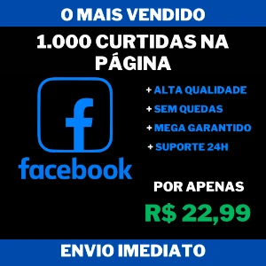 1.000 Curtidas em Páginas do Facebook - Social Media