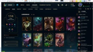 Conta Level 43 Com 134 skin Elo Prata - League of Legends LOL