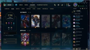 Conta Level 43 Com 134 skin Elo Prata - League of Legends LOL