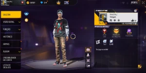 Conta Free fire em mestre ja, level 20
