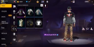 Conta Free fire em mestre ja, level 20