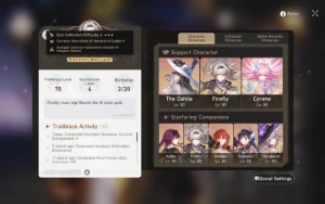 Star Rail conta endgame.