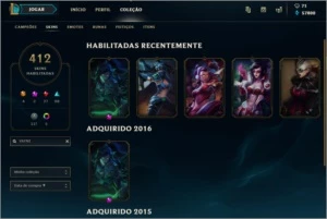 Conta premium - 412 Skins -Annie Hextech-Vayne Soulstealer - League of Legends LOL
