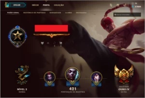 Conta premium - 412 Skins -Annie Hextech-Vayne Soulstealer - League of Legends LOL