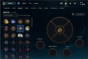 Conta ouro 3 com 30 Champs e 4 Skins - League of Legends LOL