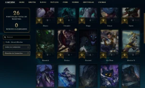 Platina 3 com 30 Champs e 11 Skins - League of Legends LOL