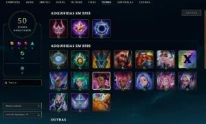 Platina 3 com 30 Champs e 11 Skins - League of Legends LOL