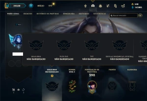Conta Unranked com TODOS os champs e 625 Skins - League of Legends LOL