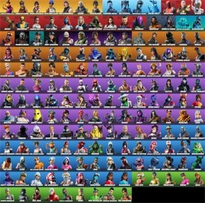 conta fortnite renegade raider + skins raras