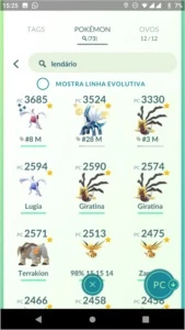 Pokémon Go conta lvl 40