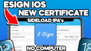 Esing app e Certificado IOS IPHONE para instalar app .ipa