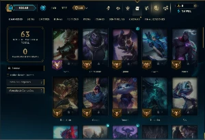 Esmeralda 2 com 60 Champs e 6 Skins - League of Legends LOL