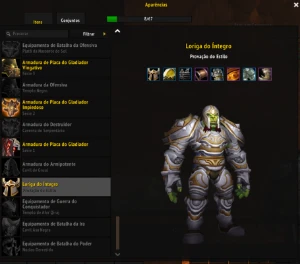 Conta WoW warrior set elite Legion - Blizzard