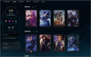 Conta G4, 69 Skins e + de 120 Campeões! - League of Legends LOL