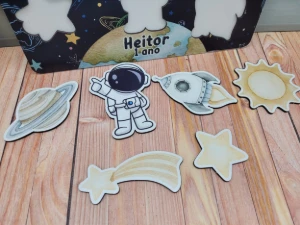 Jogo de Encaixe Astronauta Personalizado - Artesanato e Personalizados