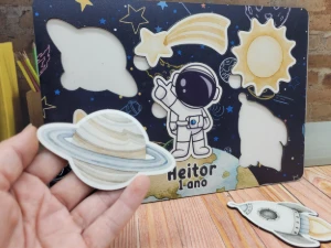 Jogo de Encaixe Astronauta Personalizado