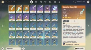 Conta com Venti com constelação + 3 armas 5 estrelas. - Genshin Impact