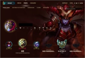 Conta Platina - League of Legends LOL