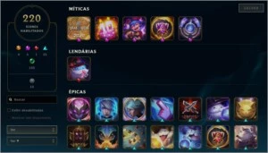 Conta D3, TODOS os campeões, 144 Skins, Nível 430 - League of Legends LOL