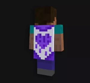 Purple Heart Cape - Minecraft