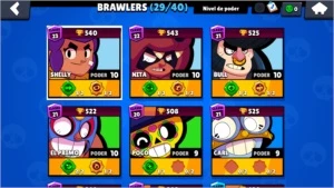 Conta Brawl Stars: 10300K/ 29/40 / Shelly Bruxa.