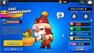 Conta Brawl Stars: 10300K/ 29/40 / Shelly Bruxa.