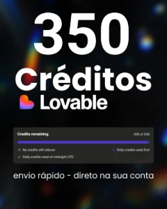 Promoção 350 Creditos Lovable.dev Direto Na sua Conta