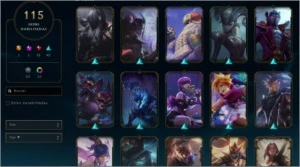 Conta LoL de 2017 com 115 skins - League of Legends