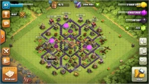 Conta clash of clans,cv 8 bem upado,FUNCIONA APENAS IOS