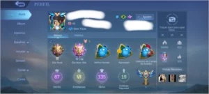Conta top mobile legends