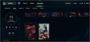 conta de lol (league of legends)  platina s7 nas duas filas