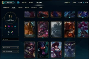 conta de lol (league of legends)  platina s7 nas duas filas