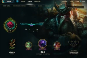 conta de lol (league of legends)  platina s7 nas duas filas