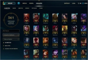 conta de lol (league of legends)  platina s7 nas duas filas
