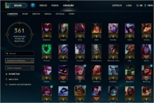 conta de lol (league of legends)  platina s7 nas duas filas