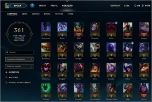 conta de lol (league of legends)  platina s7 nas duas filas