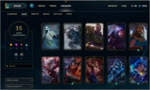 conta de lol (league of legends)  platina s7 nas duas filas