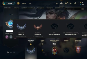 Conta Prata 4 com 130 Champs e 97 Skins ( MAIN JG ) - League of Legends LOL
