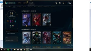 Conta super barata,muitas 35 skins 90 champs ez pulsifire - League of Legends LOL