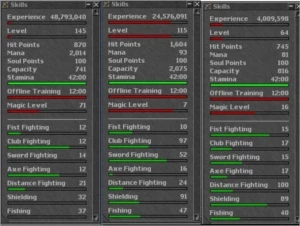 Vendo ED !45 + EK !15 + RP 63 + premmy scroll - LUMINERA - Tibia