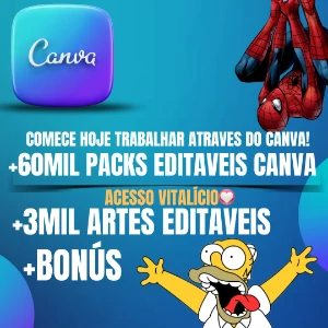 Pack Canva +60Mil Editaveis Mais Brindes - Others
