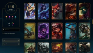 Conta De 2012 Mestre 115 Skins - League of Legends LOL