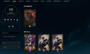 Conta League of Legends Full Acesso - 119 Champs e 48 Skins LOL