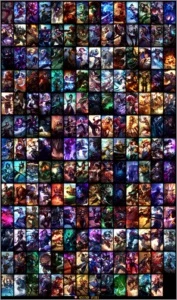 Conta lv 30 ouro V com 124 campeões e 57 skins - League of Legends LOL