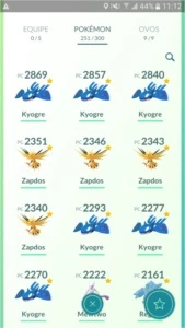 Conta de Pokémon GO