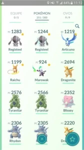 Conta de Pokémon GO